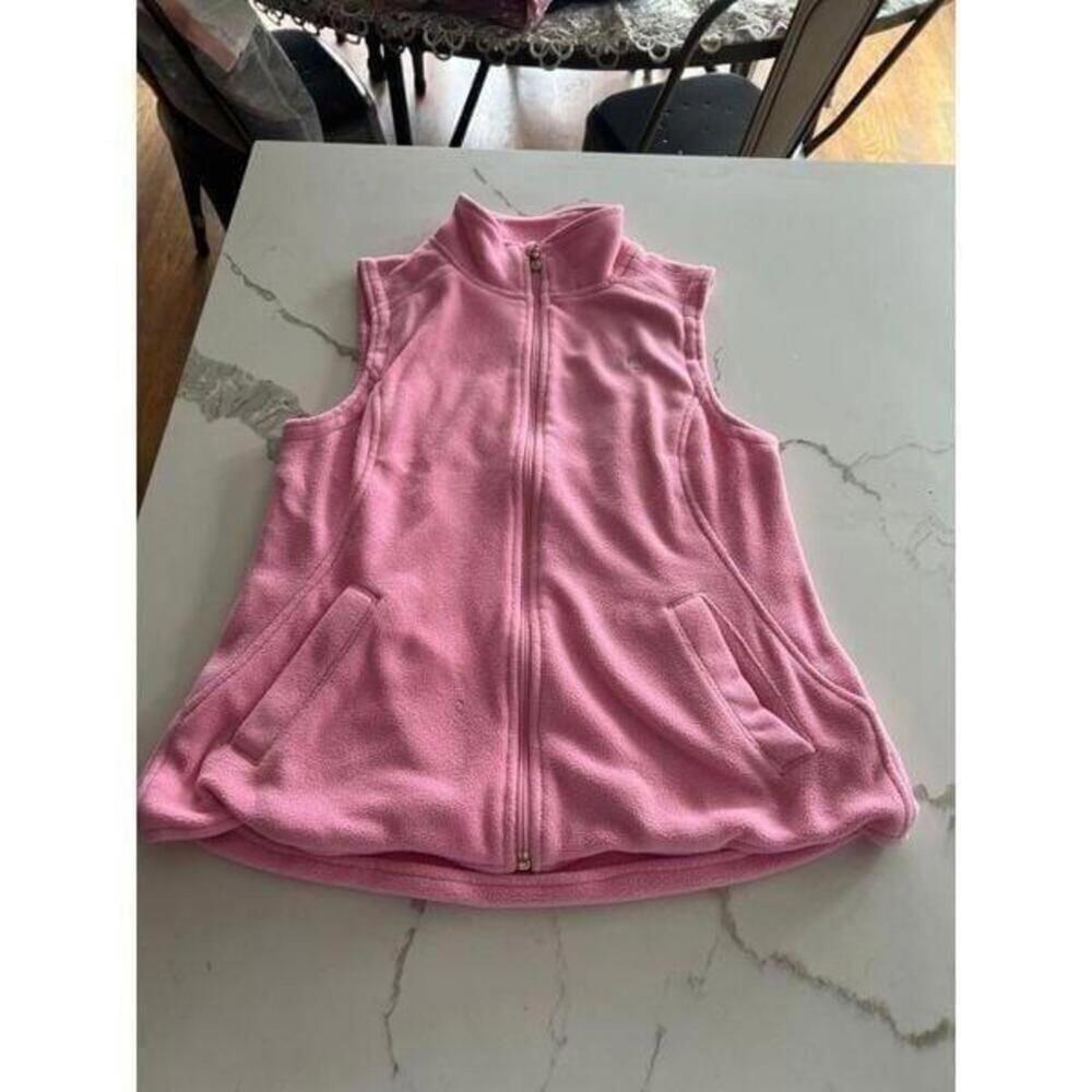 Lilly Pulitzer Pink Fleece Full Zip Vest size women small